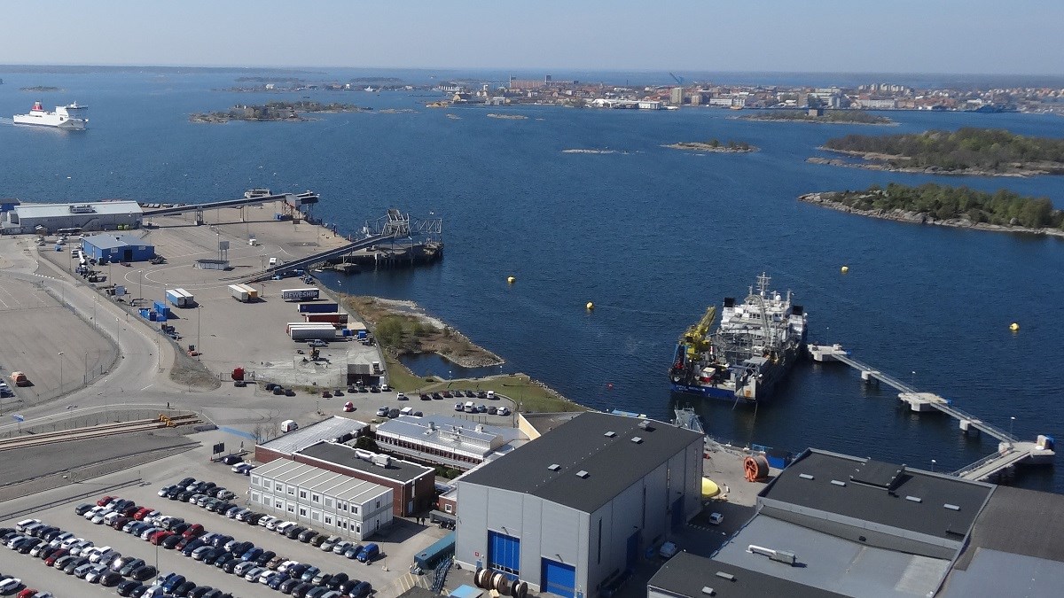 The inlet of the Port of Karlskrona. Photo: Port of Karlskrona The inlet of the Port of Karlskrona. Photo: Port of Karlskrona