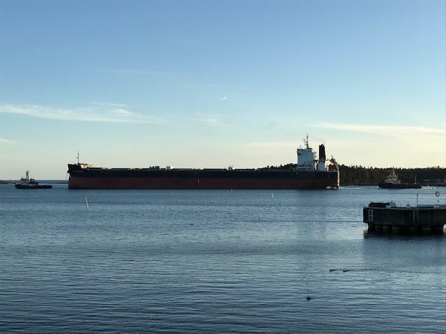 Foto: Sjofartsverket Bulkbåt i horisonten