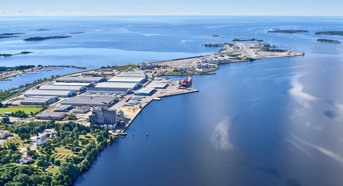 Photo of Umeå harbour.