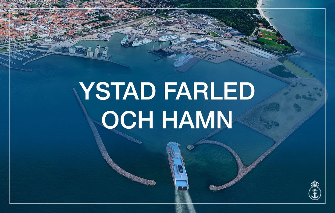 Bild på Ystad farled och hamn. Klickar du på bilden flyttas du till sida som informerar om projektet.