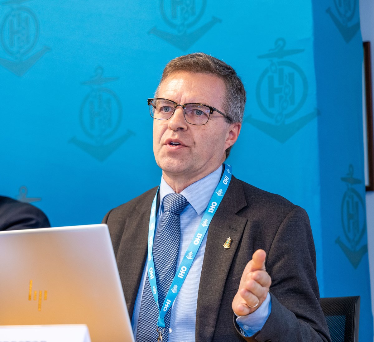 Magnus Wallhagen, National Hydrographer of Sweden as a candidate for the position of Secretary-General of the International Hydrographic Organization (IHO).