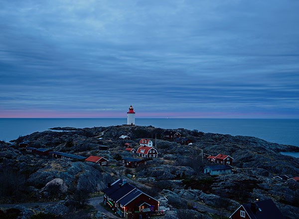 Bild på fyren vid Landsort i symningen