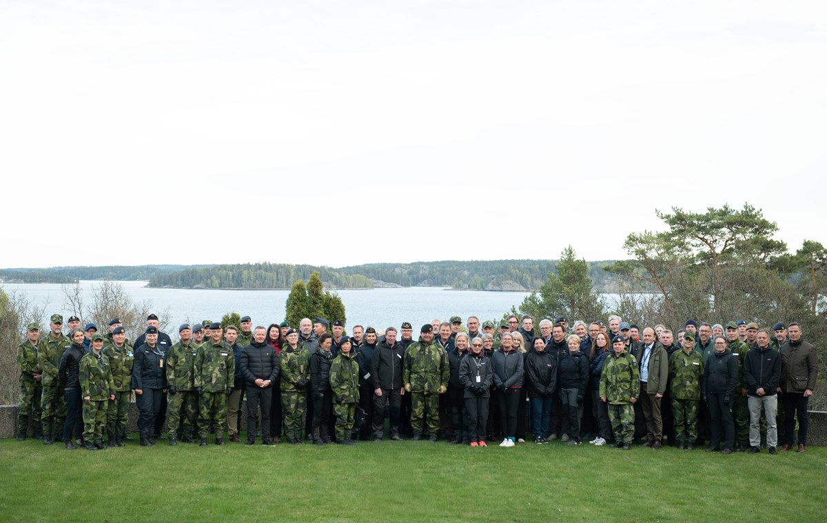 Foto: Försvarsmakten Generaldirektör Erik Eklund har deltagit i överbefälhavarens årliga chefsfältövning