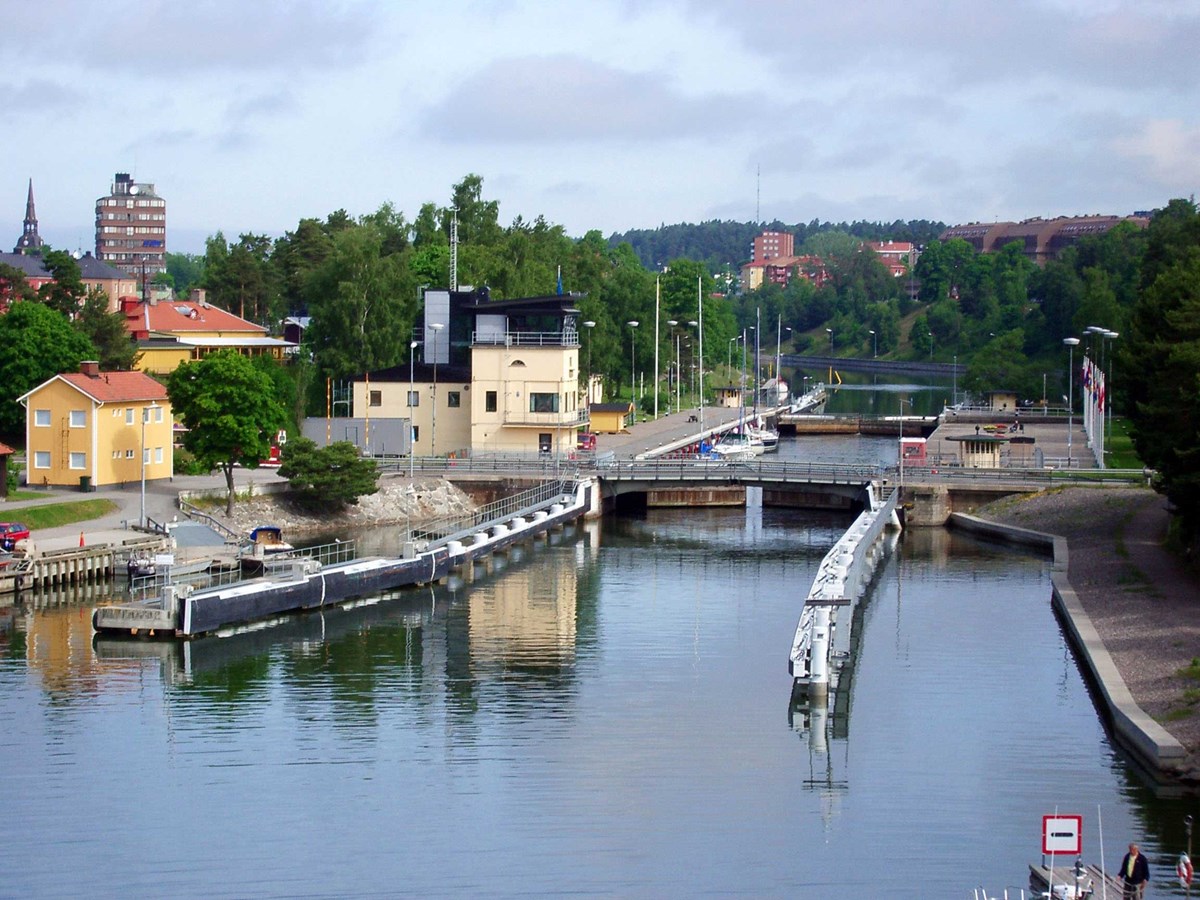 Bild på slussen i södertälje