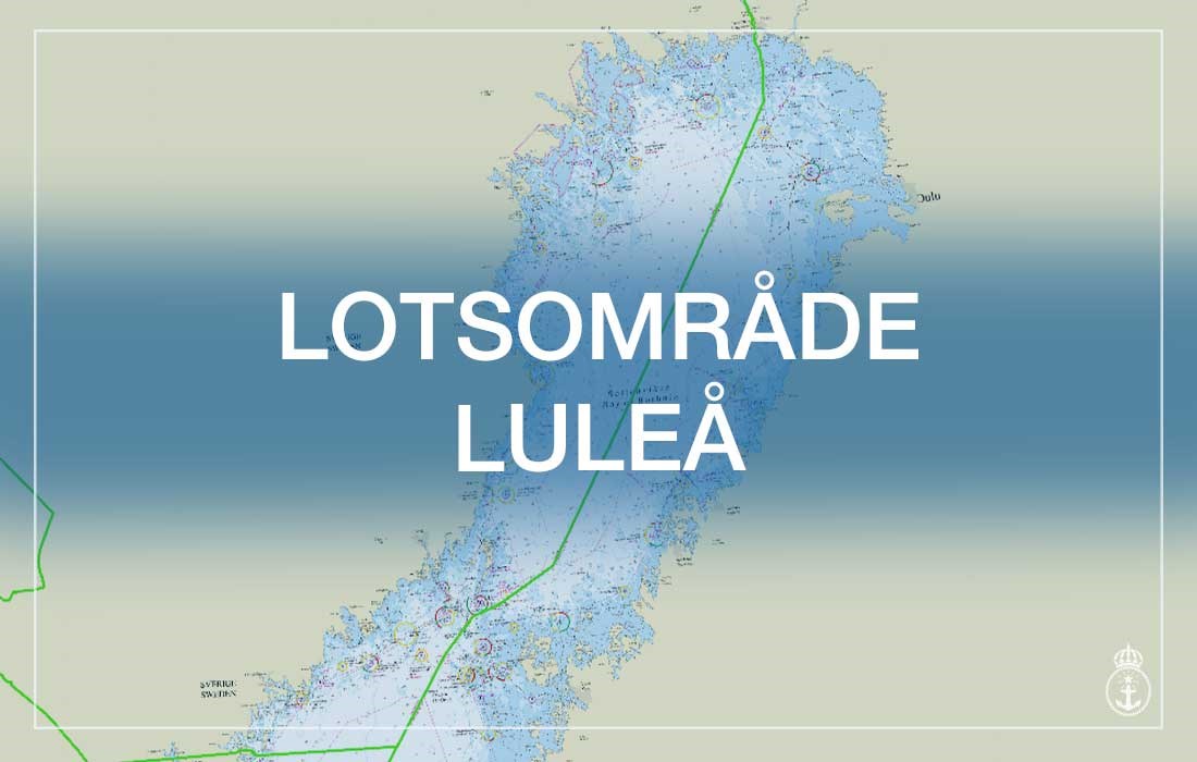 Karta över Luleås lotsområde.