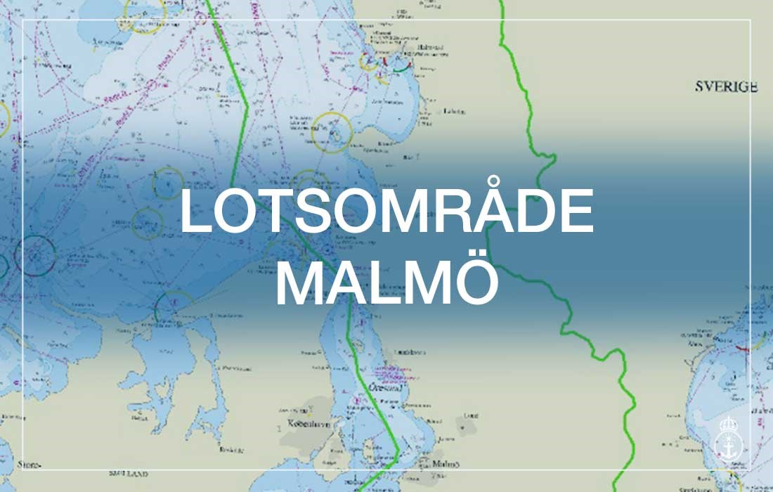 Karta över lotsområde Malmö.