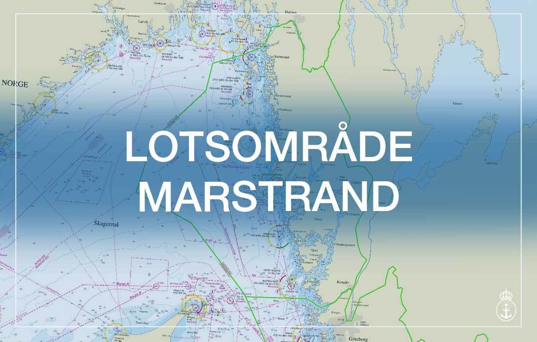 Karta över lotsområde Marstrand.